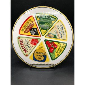 Rosanna Cheese Plate Set 5 pc with Storage Box 1 Cheese Board 4 Appetizer Plates